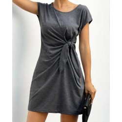 Vestido Nudo Moño Lateral