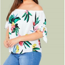 Blusa Hombros Estampada